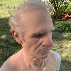 Realistic Old Man Halloween Mask for Adults - Latex, Movable Mouth, up to 62 cm, view 3
