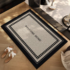 Checkerboard Entryway Mat with Non-Slip Backing