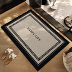 Checkerboard Entryway Mat with Non-Slip Backing