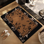 Checkerboard Entryway Mat with Non-Slip Backing