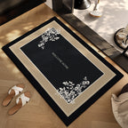 Checkerboard Entryway Mat with Non-Slip Backing