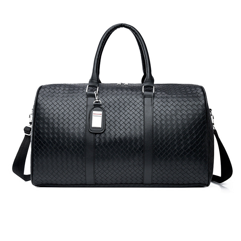 Checkerboard Travel Duffel Bag with Adjustable Removable Shoulder Strap