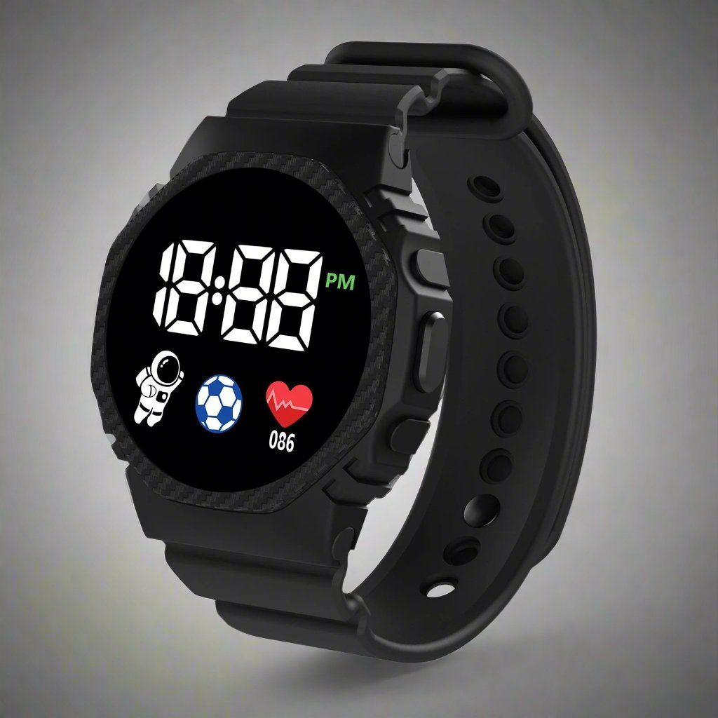 Children’s Adventure LED Watch with Calendar for Learning