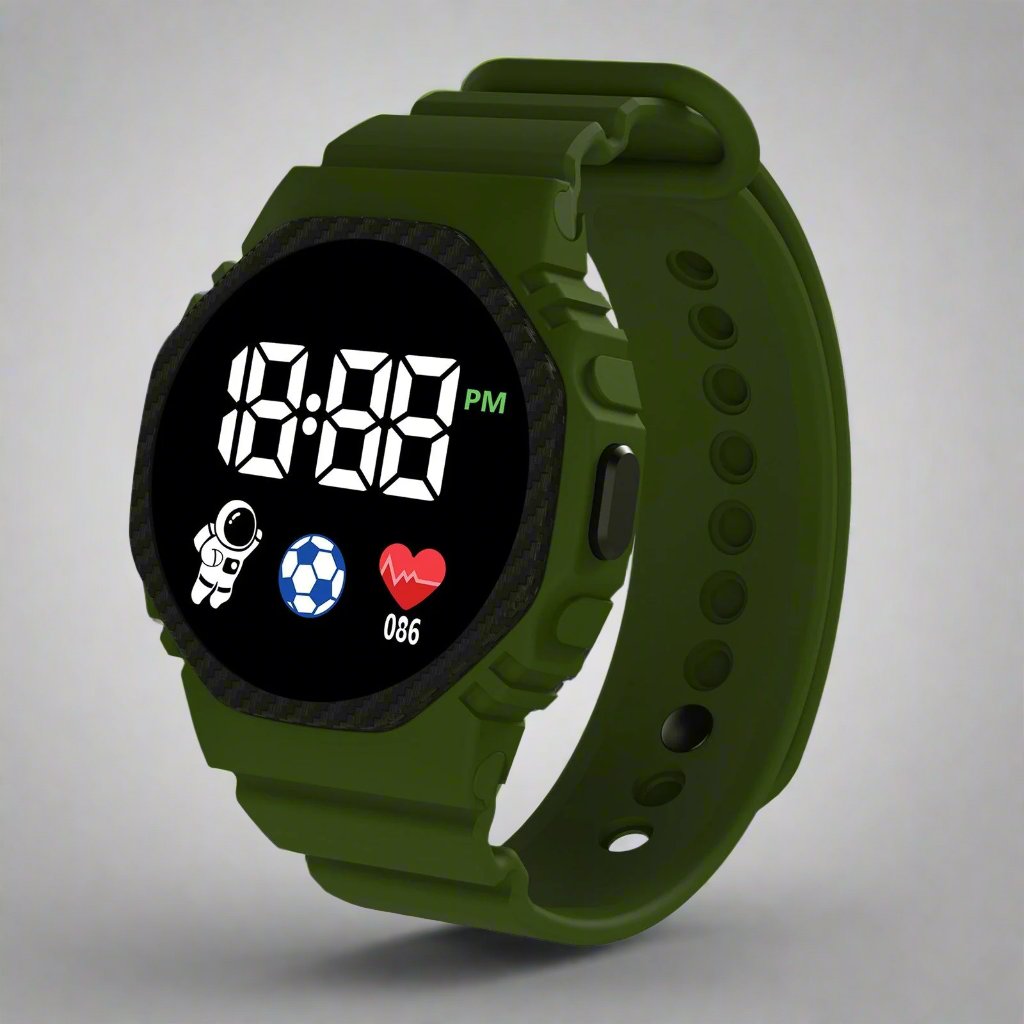 Children’s Adventure LED Watch with Calendar for Learning