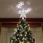 Christmas Decorations LED Snowflake Tree Topper, PVC, 24.8 × 23.3 × 5 cm