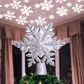 Christmas Decorations LED Snowflake Tree Topper, PVC, 24.8 × 23.3 × 5 cm