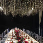 Christmas LED Icicle Lights, 13ft, 19 Hanging Lines, 96 LEDs