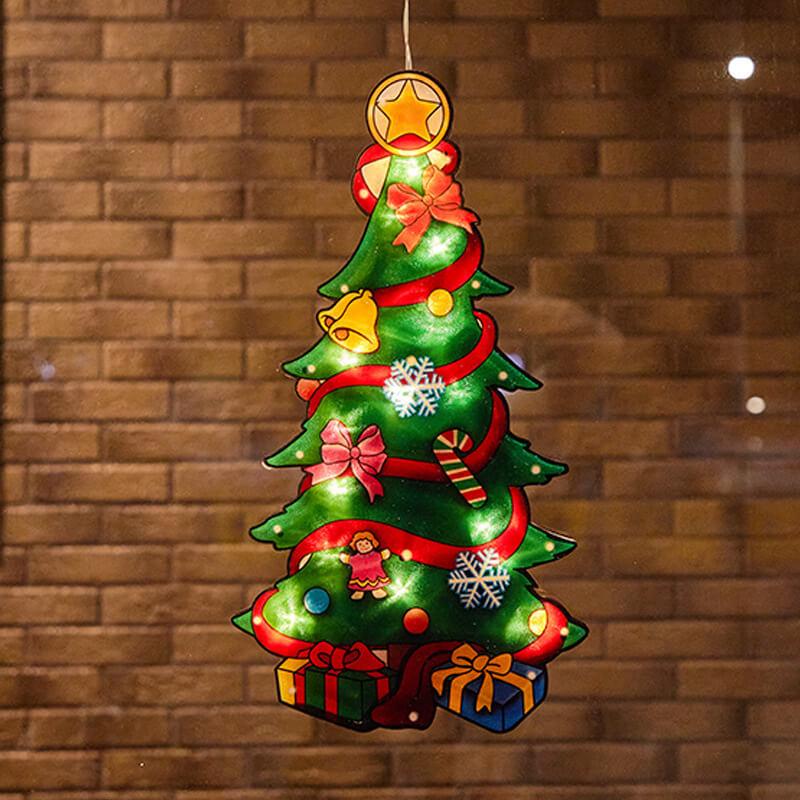 Christmas LED Suction Cup Window Light, 9.84" × 18.11"