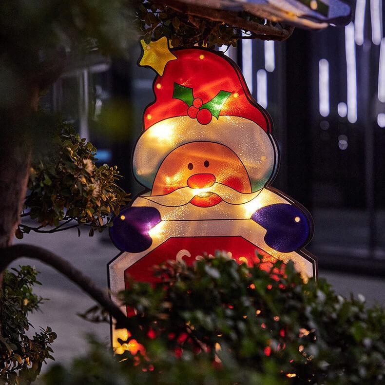 Christmas LED Suction Cup Window Light, 9.84" × 18.11"
