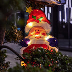 Christmas LED Suction Cup Window Light, 9.84" × 18.11"