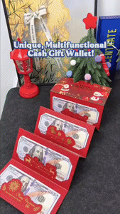 Christmas Money Wallet Gift Envelope, Paper