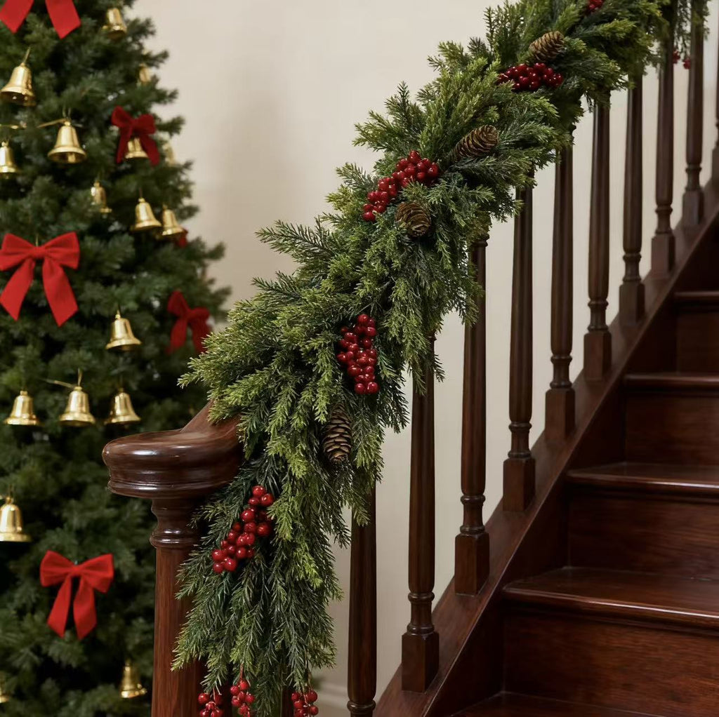 Christmas Pine and Cedar Door Hanging Wreath