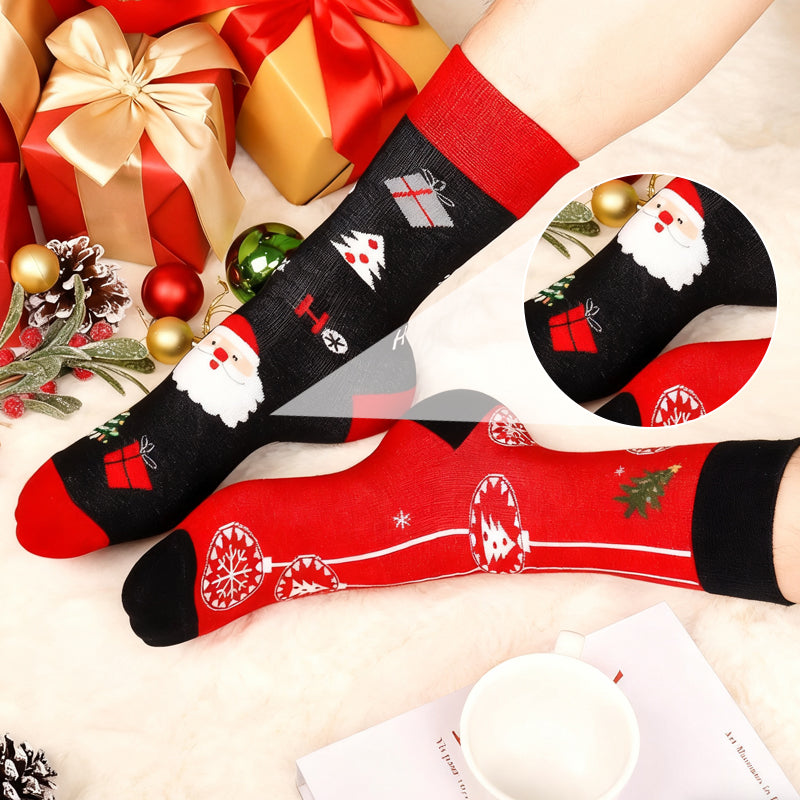 Christmas Sock Advent Calendar, 24 Pairs, Unisex, Single Size