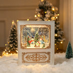 Christmas Tree Decoration Snow Globe with Santa and LED Light