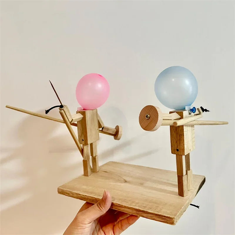 Christmas Wood and Metal Balloon Popping Game, 30 cm x 30 cm