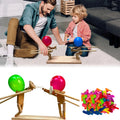 Christmas Wood and Metal Balloon Popping Game, 30 cm x 30 cm