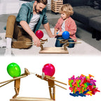 Christmas Wood and Metal Balloon Popping Game, 30 cm x 30 cm