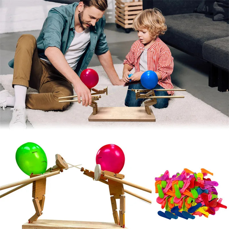 Christmas Wood and Metal Balloon Popping Game, 30 cm x 30 cm