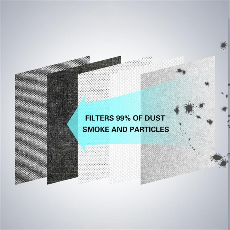 Face Mask Breathable Neoprene Anti Pollution - 5-Layer PM2.5 Filter, Reusable, view 4