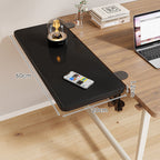 Clamp-On Adjustable Wooden Desk Side Shelf Extension, Foldable Bracket