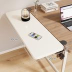 Clamp-On Adjustable Wooden Desk Side Shelf Extension, Foldable Bracket