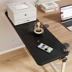 Clamp-On Adjustable Wooden Desk Side Shelf Extension, Foldable Bracket