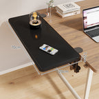 Clamp-On Adjustable Wooden Desk Side Shelf Extension, Foldable Bracket