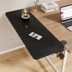 Clamp-On Adjustable Wooden Desk Side Shelf Extension, Foldable Bracket