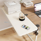 Clamp-On Adjustable Wooden Desk Side Shelf Extension, Foldable Bracket