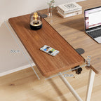 Clamp-On Adjustable Wooden Desk Side Shelf Extension, Foldable Bracket
