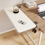 Clamp-On Adjustable Wooden Desk Side Shelf Extension, Foldable Bracket