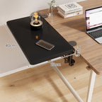 Clamp-On Adjustable Wooden Desk Side Shelf Extension, Foldable Bracket