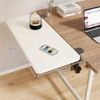 Clamp-On Adjustable Wooden Desk Side Shelf Extension, Foldable Bracket
