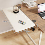Clamp-On Adjustable Wooden Desk Side Shelf Extension, Foldable Bracket