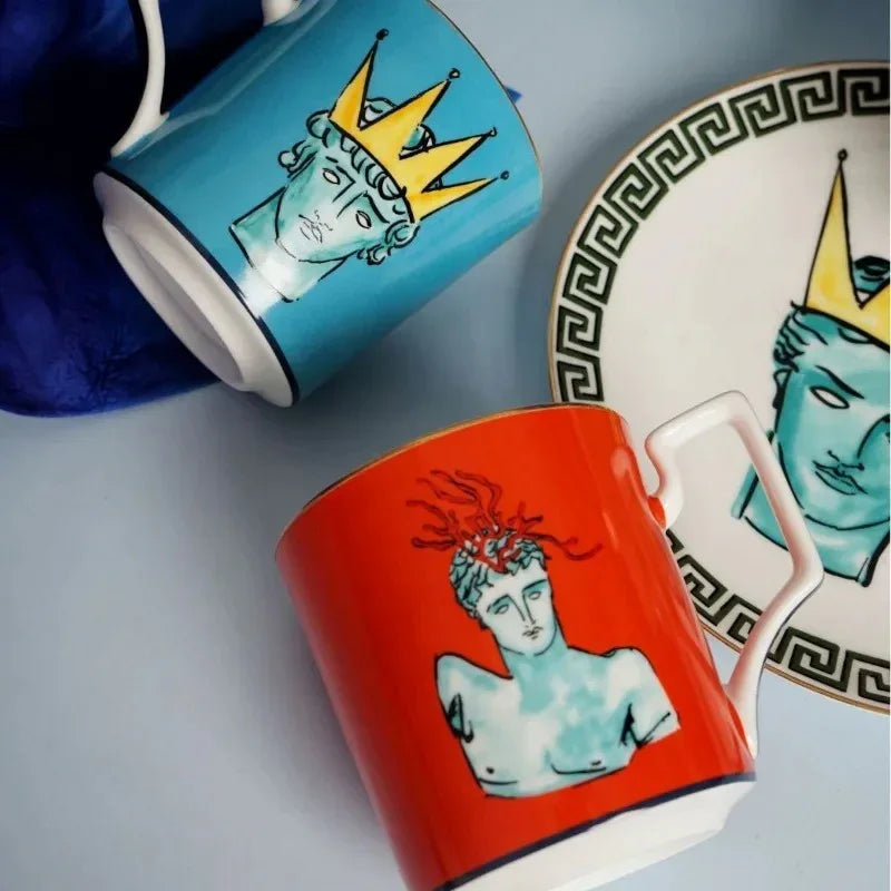 Clay Greek Plates and Mugs-Welvere