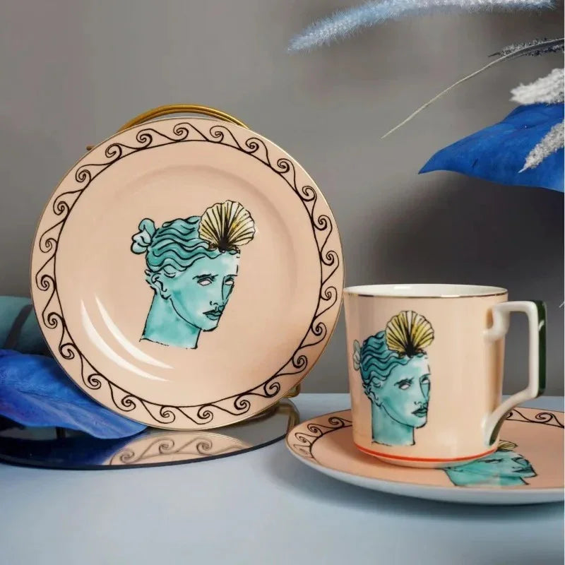 Clay Greek Plates and Mugs-Welvere
