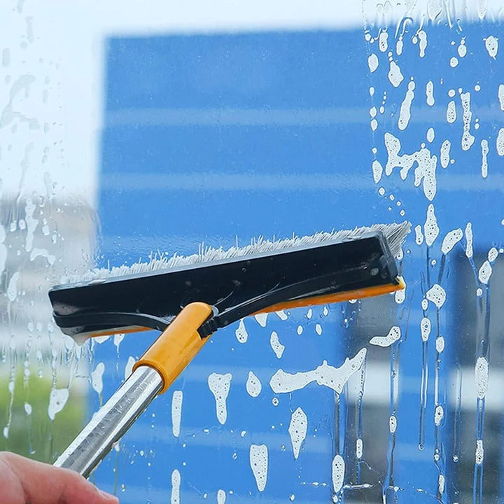 Heavy-Duty Floor Scrub Brush - Medium-Firm Nylon Bristles, Non-Toxic PP Handle, view 3