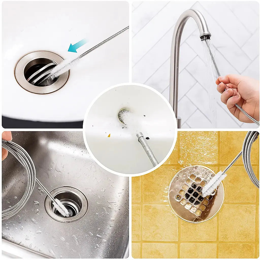 Car Groove and Drain Cleaner Brush - 150 cm, Flexible Stainless Steel, view 5