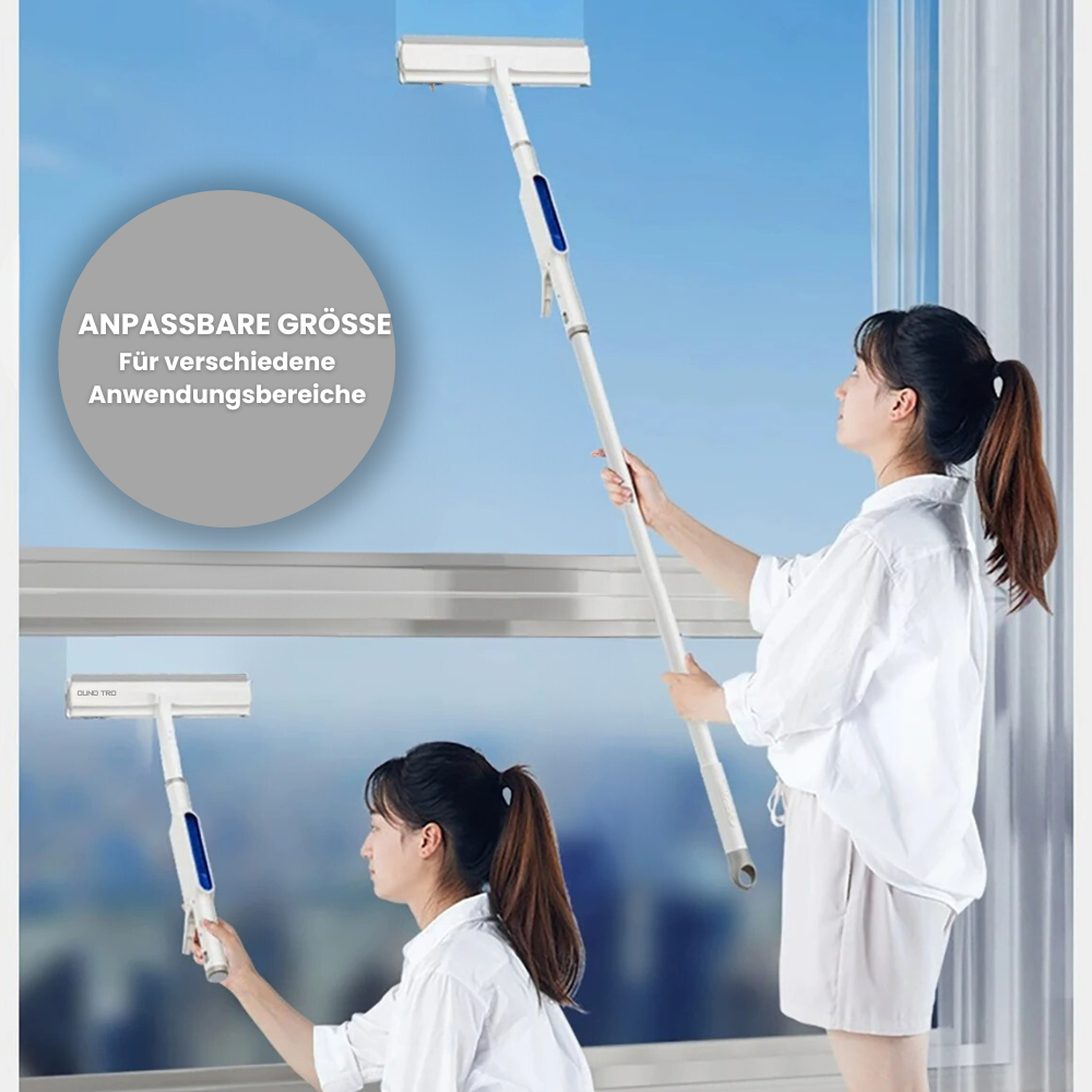 3-in-1 Rotatable Window Cleaner with Telescopic Handle - Built-in Spray, 130 cm, view 3