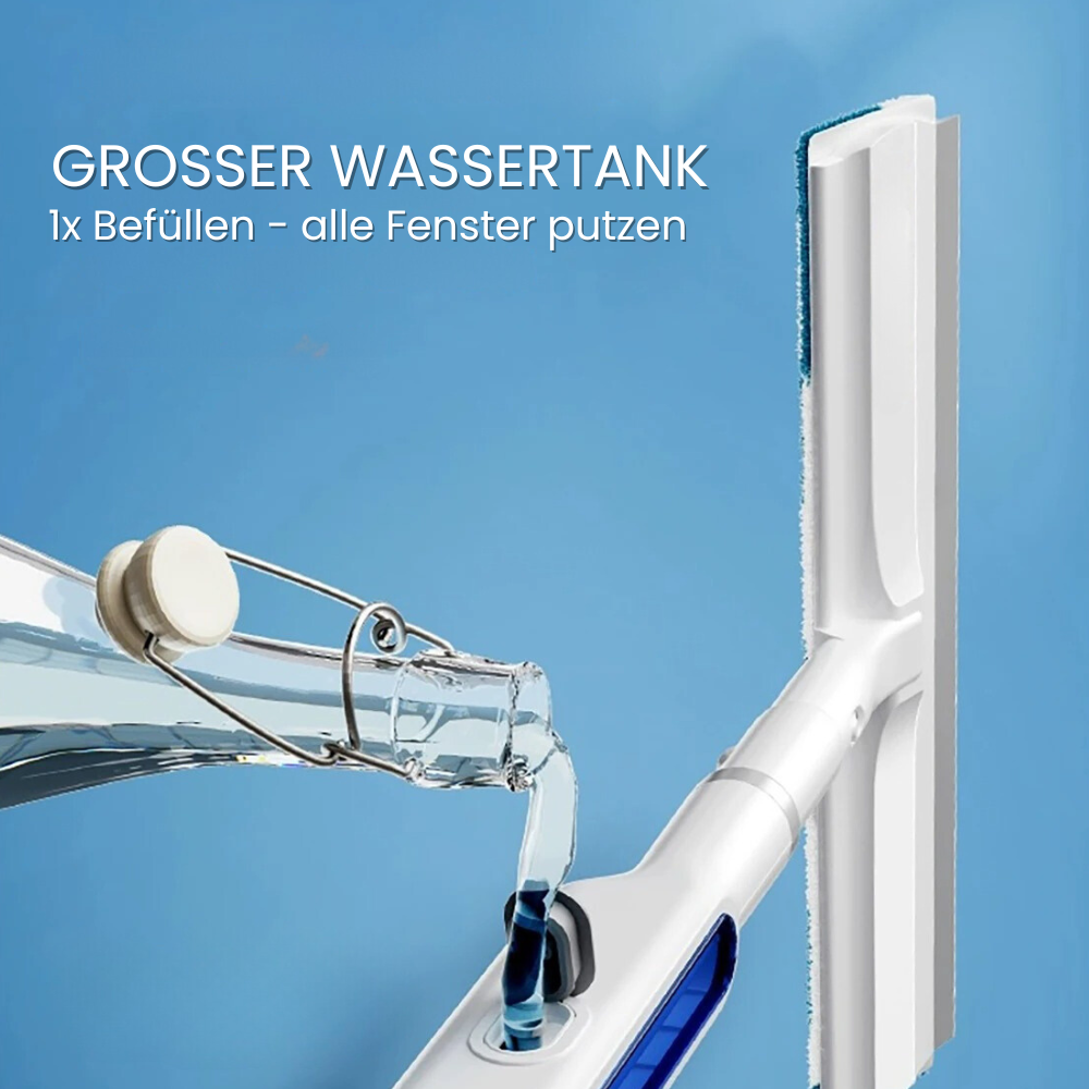 3-in-1 Rotatable Window Cleaner with Telescopic Handle - Built-in Spray, 130 cm, view 5