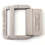 Unisex Canvas Belt with Double Metal Ring Buckle - 170 cm, Striped Pattern, view 3