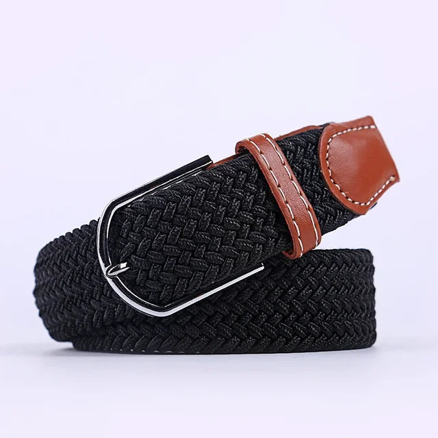 Casual Stretch Belt for Men and Women - Elastic Material, Adjustable up to 43.3"