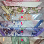 Silk Square Scarf for Women - 70cm, Smooth Silk, Neck Wrap, view 8