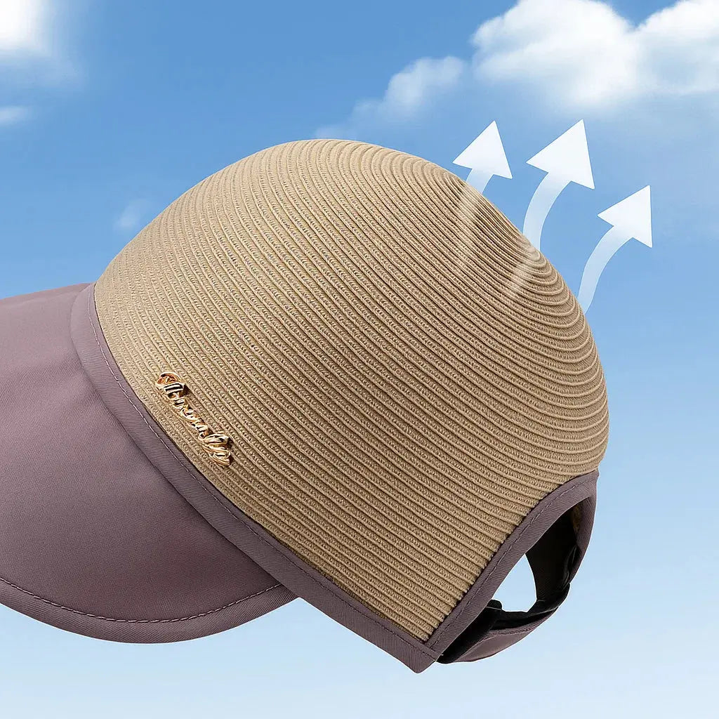 Women's Sun Hat with UV Protection - Wide Brim, UPF 50+, Foldable Polyester, view 4