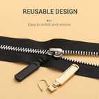 Tool-Free Detachable Zipper Pull Accessory - Metal Alloy, Set of 5, view 5