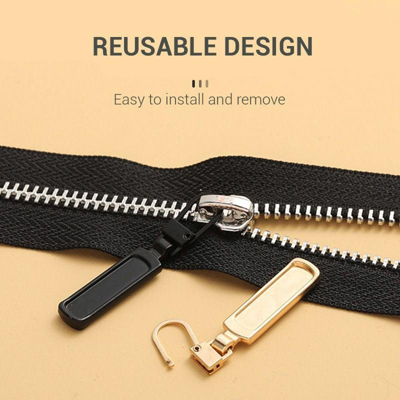 Tool-Free Detachable Zipper Pull Accessory - Metal Alloy, Set of 5, view 5
