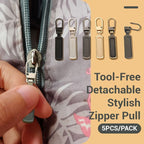 Tool-Free Detachable Zipper Pull Accessory - Metal Alloy, Set of 5, view 7