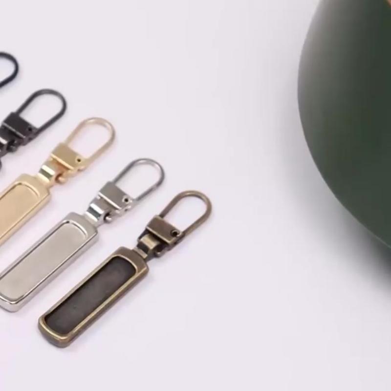 Tool-Free Detachable Zipper Pull Accessory - Metal Alloy, Set of 5, view 8