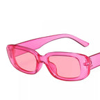 Retro Rectangular Sunglasses for Women - UV400, Lightweight Plastic Frame, view 12