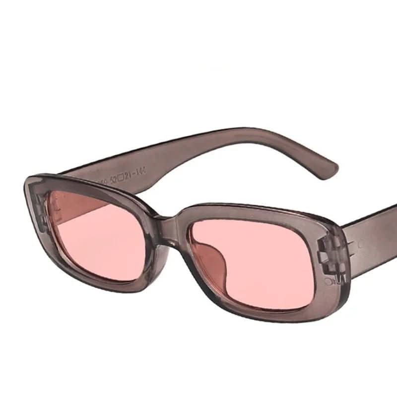 Retro Rectangular Sunglasses for Women - UV400, Lightweight Plastic Frame, view 16